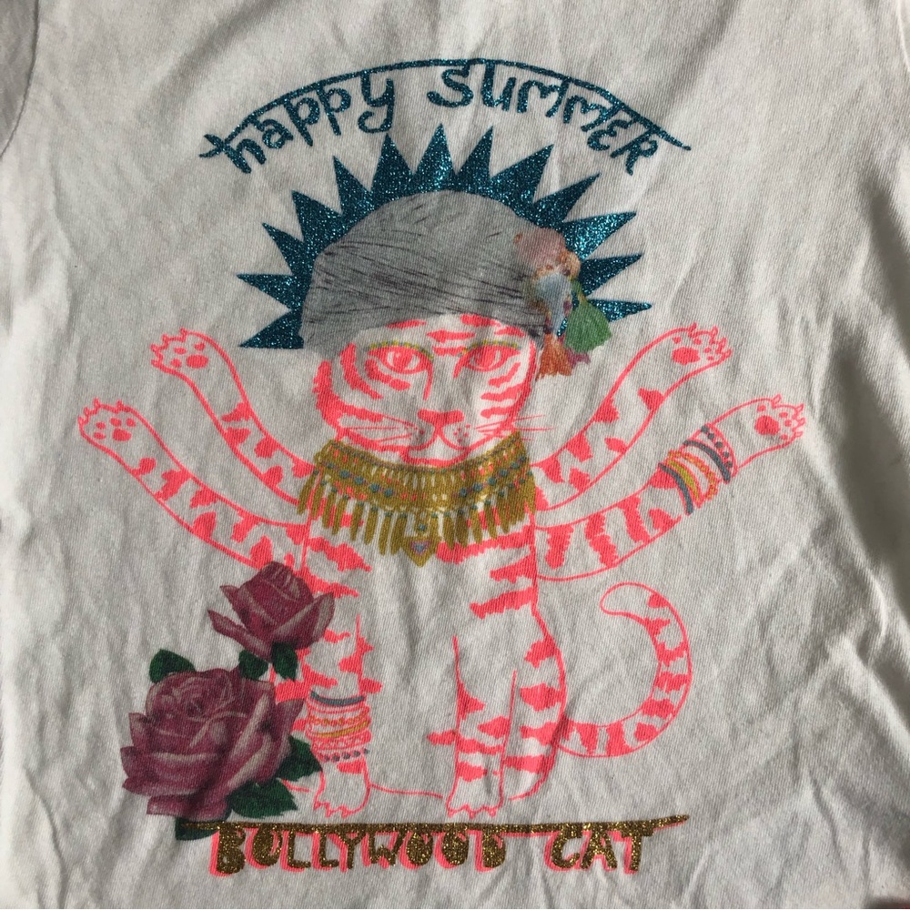 Billieblush Bollywood Cat T Shirt Size 4 - Picture 5 of 5